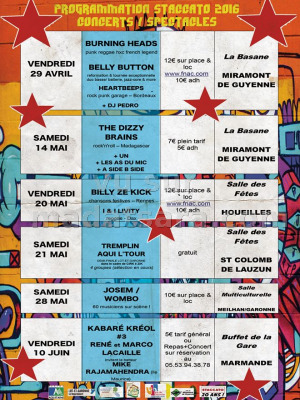 The Dizzy Brains en concert au Staccato