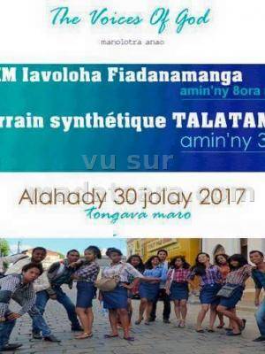 The Voices Of God (VOG) en concert FJKM Iavoloha Fiadanamanga - Terrain Synthétique Talatamaty