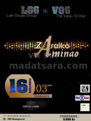 The Voices Of God (VOG) & LGG (Laik Gospel Group) zaraiko aminao Café de la Gare Soarano