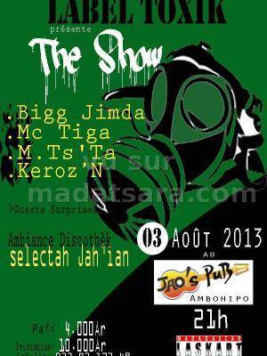 The show avec Big Jim Dah, Mc Tiga, M.Ts'Ta et Keroz'N au Jao's Pub Ambohipo
Quelques vidéos de&nb