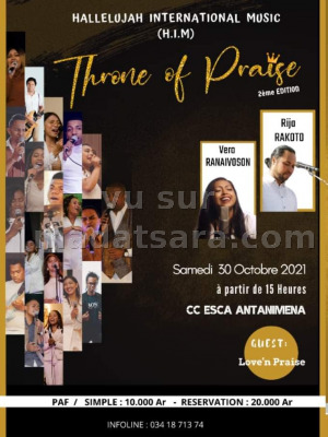 Throne of Praise - Rija Rakoto‍ - Vero Ranaivoson‍ - CCESCA Antanimena‍