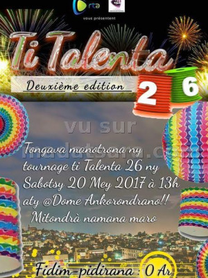 Ti Talenta deuxième édition - Dome RTA Ankorondrano‍
