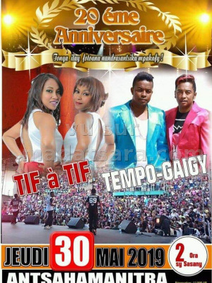 Tif A tif‍ - Tempo gaigy‍ - 20e anniversaire - Antsahamanitra‍