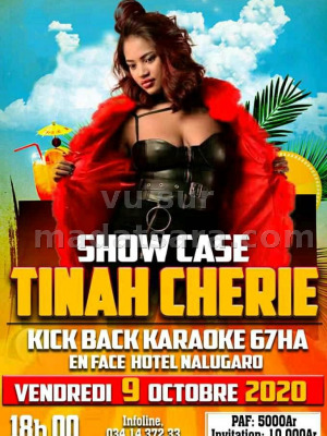 Tinah Chérie‍ en show case Kick Back (Karaoké)‍