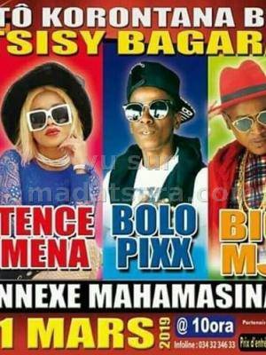 Tô korontana be tsisy bagare D'Alvis, Tence Mena, Big MJ, Bolo Pix Stade Annexe Mahamasina