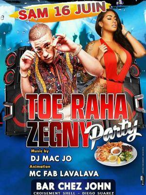 Toe raha zegny partyBar Chez John Diégo