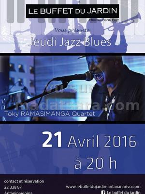 Toky Ralasimanga quartet - Jeudi Jazz Blues au Buffet du jardin