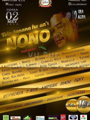 Tolo-tanana hoan'i Nono Mahaleo Rindrakira iarahana amin'ny Mpanankanto eto Frantsa ao amin'ny Eupho