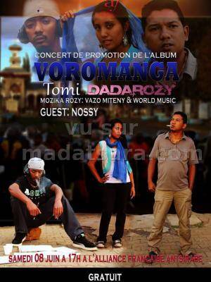 Mozika Rôzy : Vazo miteny &amp; World Music
Guest : Nossy
Quelques vidéos de Tomi Dadaraozy &amp