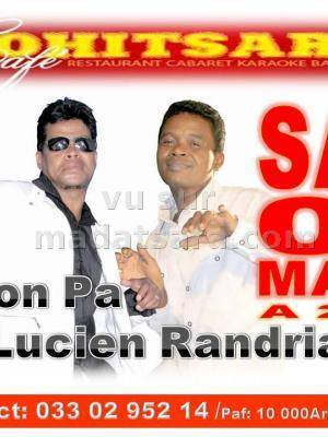 Tonton Pa et Lucien Randrianina au Café Vohitsara