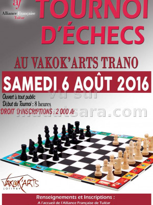 Tournoi d'echecs au Vakok'Arts Trano