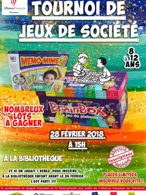 Tournoi de jeux de société - AF - Alliance Française Toamasina‍