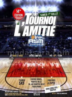 Tournoi de l'amitié 14ème édition - Stade Maryse Hilsz‍