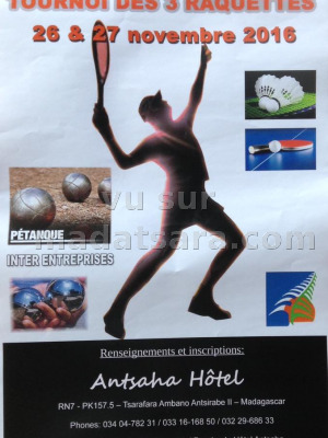 Tournoi des 3 raquettes - Antsaha Hotel Antsirabe‍