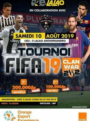 Tournoi Fifa 19 Clan war - E-Lalao Antaninandro