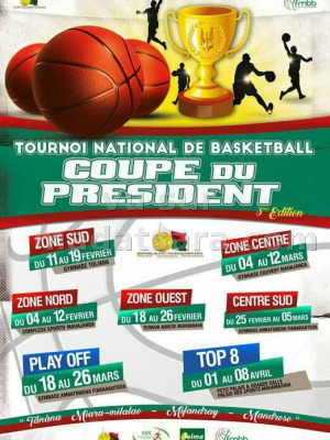 Tournoi national de basket ball coupe du président - Zone Ouest