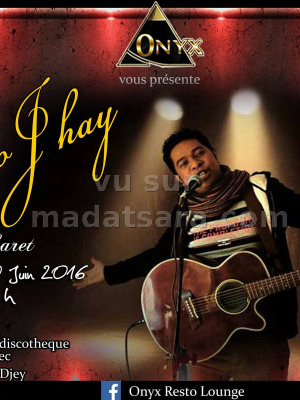 Tovo J'Hay en cabaret au Onyx Ivato