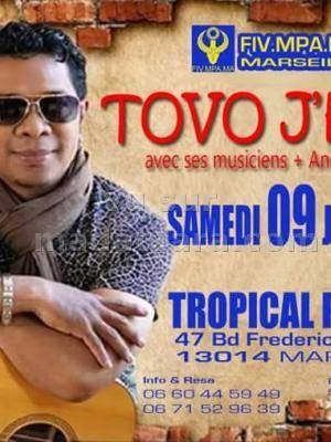 Tovo j'hay en concert Salle Tropikal Palace Marseille