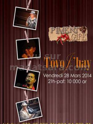 Tovo J'Hay en concert au Piment Café
