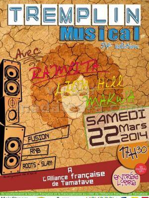 Tremplin Musical 54è édition avec Rawi'Ta, Lion Hill et Makwa à l'Alliance Française de Toamasin