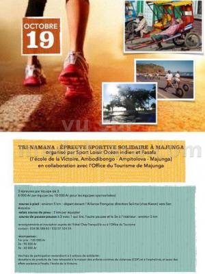 Tri-Namana : épreuve sportive solidaire à Mahajanga