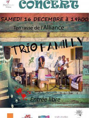 Trio Family en concert AF - Alliance Française de Mahajanga