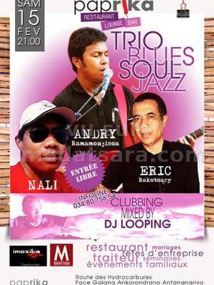 Trio Blues Soul Jazz avec Andry, Eric et Nali au Paprika