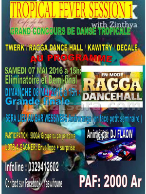 Tropical fever session 1 au bar Wesswess Androranga