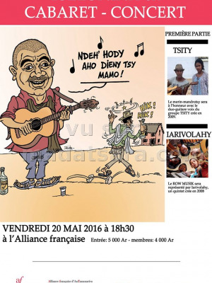 Tselonina en cabaret - concert à l'Alliance Française d'AnTananarivo