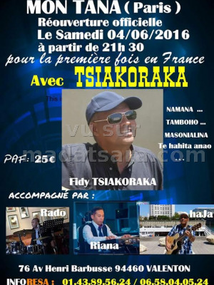 Tsiakoraka - réouverture officielle du Mon Tana Paris