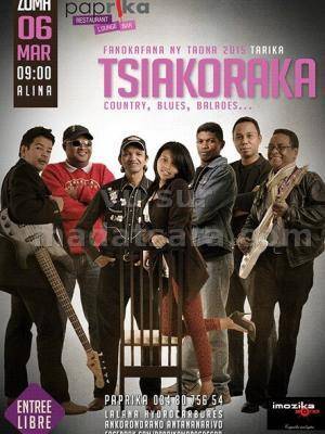 Tsiakoraka countries, blues, balades en concert au Paprika