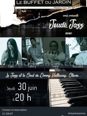 Tsiki, Tahiry, Samy & Houzafa - Jeudi Jazz - Buffet du Jardin