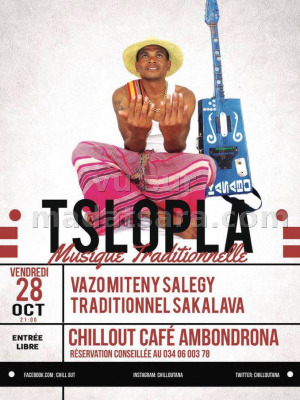 Tslopla‍ musique traditionnelle au Chillout Café Ambondrona‍