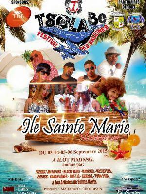 Tsola Be Festival des baleines à l'Ilot Madame animé par Pierrot Matatana, Black Nadia, Marenga, Farah John's, Arnaah, Yvon Paul