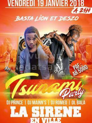 Tsunami party avec Deszo & Basta Lion La Sirène Hell-Ville