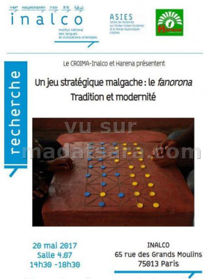 Un jeu stratégique malgache: le fanorona tradition et modernité - Inalco‍