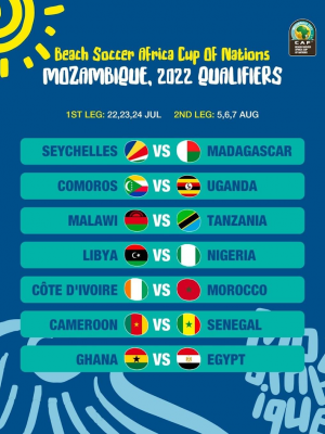 Beach Soccer Africa Cup of nations Mozambique 2022