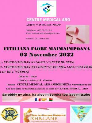 Fitiliana faobe maimaimpoana - Centre Medical Aro Ambohimena