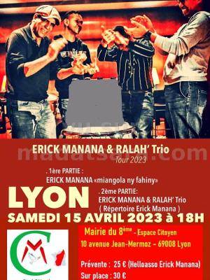Erick manana & Ralah'Trio Concert Mairie du 8ème - Espace Citoyen Lyon France