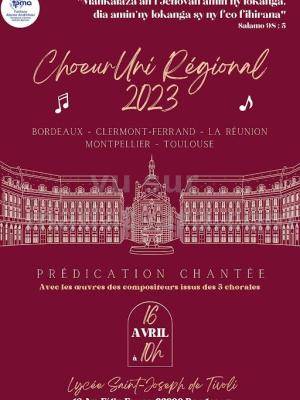 Choeur uni régional 2023 - Prédication chantée Concert