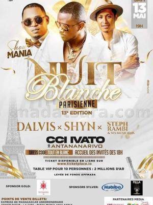 Nuit blanche - CCI -  Centre de Conférence Internationale Ivato Dalvis , Shyn , Steph Rambi - Concert