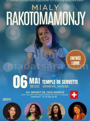 Mialy Rakotomamonjy Concert Temple de Servette Genève