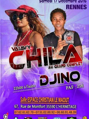 Vaiavy Chila‍ au grand complet avec Djino‍ - Espace Christian Le Maout  L'Hermitage Rennes - France‍