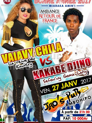 Vaiavy Chila‍ & Djino‍ Bonne année au JAO'S PUB‍