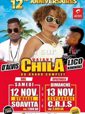 Vaiavy Chila‍, Lico Kininike‍ & D'alvi$‍ en concert Esplanade C.R.G.S