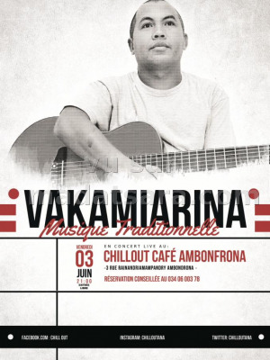 Vakamiarana musique traditionnelle en concert au Chillout Café Ambondrona