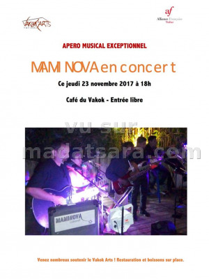 Vakok'Arts Trano Toliary‍ - Mami Nova en concert apéro musical exceptionnel​​​​​​​‍