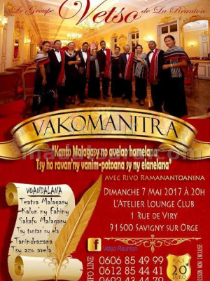 Vakomanitra - Atelier Lounge Club Savigny Sur Orge avec Le Groupe Vetso de la Réunion
