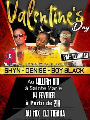 Valentine's day Shyn, Denise, Boy Black Restaurant William Kidd Sainte-Marie