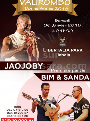 Valirombo bonne année 2017 avec Jaojoby‍ , Bim‍ & Sanda Ranaivosoa‍ - Libertalia Park Nosy-Be‍